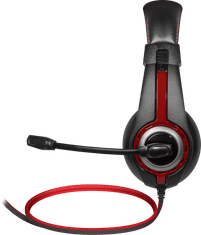 Defender Warhead G-185 gaming slušalke, črni + rdeča, 2 m kabel