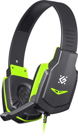 Defender Warhead G-320 gaming slušalke , črni + zeleni, 1.8 m kabel