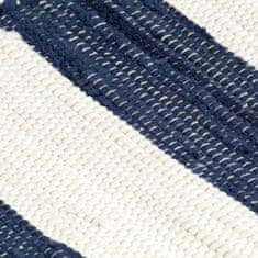 Vidaxl Pogrinjki 6 kosov Chindi črte modri in beli 30x45 cm