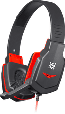 Defender Warhead G-320 gaming slušalke , črni + rdeči, 1.8 m kabel