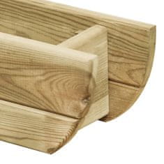 Vidaxl Visoka greda 80x16x16 cm impregnirana borovina