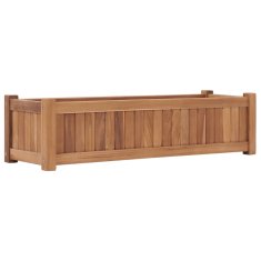Vidaxl Visoka greda 100x30x25 cm trdna tikovina