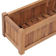 Vidaxl Visoka greda 100x30x25 cm trdna tikovina