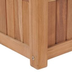 Vidaxl Visoka greda 100x30x25 cm trdna tikovina