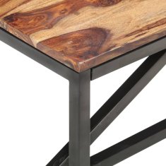 Vidaxl Klop 120 cm iz trdnega palisandra