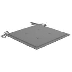 Vidaxl Blazine za vrtne stole 4 kosi sive 40x40x4 cm oxford tkanina