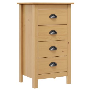 Vidaxl Komoda Hill 46x35x80 cm trdna borovina