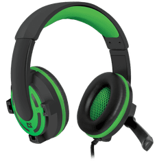 Defender Warhead G-300 gaming slušalke , črni + zeleni, 2.5 m kabel