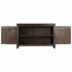 Vidaxl Komoda izrezljana 110x35x70 cm trden mangov les