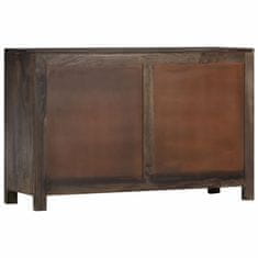 Vidaxl Komoda izrezljana 110x35x70 cm trden mangov les