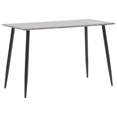 Vidaxl Jedilna miza siva 120x60x75 cm mediapan