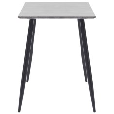 Vidaxl Jedilna miza siva 120x60x75 cm mediapan