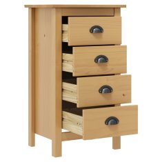 Vidaxl Komoda Hill 46x35x80 cm trdna borovina