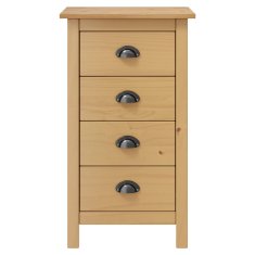 Vidaxl Komoda Hill 46x35x80 cm trdna borovina