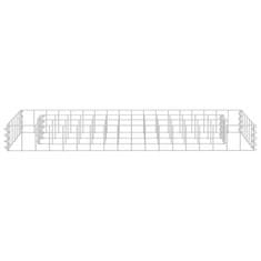 Vidaxl Visoka greda gabion pocinkano jeklo 90x30x10 cm