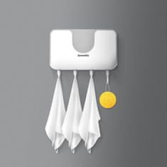 bewello Kopalniški ali kuhinjski organizator s 4 držali za brisače ali kuhinjske krpei