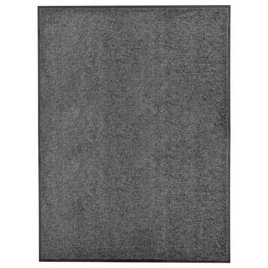 Vidaxl Pralni predpražnik antraciten 90x120 cm