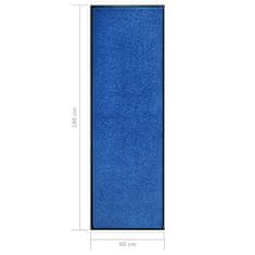 Vidaxl Pralni predpražnik moder 60x180 cm