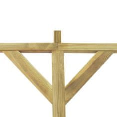 Vidaxl Prislonska pergola 2x4x2,2 m lesena