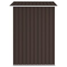 Vidaxl Vrtna lopa rjava 205x129x183 cm pocinkano jeklo