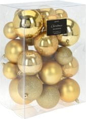 HOMESTYLING Božični okraski komplet 26 kosov zlati KO-CAN223000