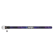 WAUDOG Usnjena ovratnica z NASA vzorcem 21 črna 19-25 cm, širina: 9 mm Črna