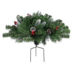 Vidaxl Umetna novoletna jelka zelena 40 cm PVC