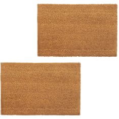 Vidaxl Predpražnik 2 kosa kokosova vlakna 24 mm 40x60 cm naravne barve