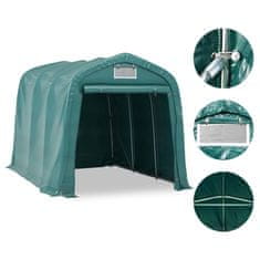 Vidaxl Garažni šotor PVC 2,4x3,6 m zelen