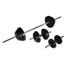 Vidaxl Komplet uteži 30,5 kg