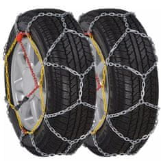 Vidaxl 2 x Snežne Verige za Avtomobilske Gume 12 mm KN 120
