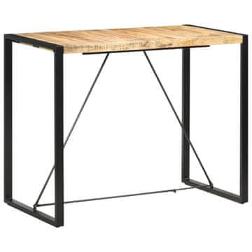 Vidaxl Barska miza 140x70x110 cm iz trdnega mangovega lesa