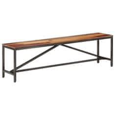 Vidaxl Klop 160 cm iz trdnega palisandra