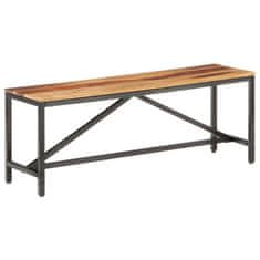 Vidaxl Klop 120 cm iz trdnega palisandra