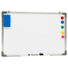 Vidaxl Magnetna piši-briši tabla bela 60x40 cm jeklo