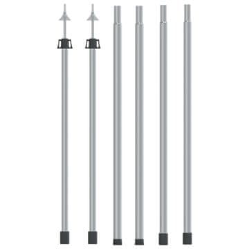 Vidaxl Teleskopske palice za ponjavo 102-260 cm 2 kosa aluminij