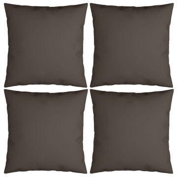 Vidaxl Okrasne blazine 4 kosi taupe 60x60 cm blago