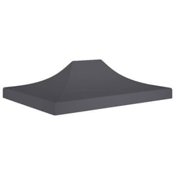 Vidaxl Streha za vrtni šotor 4,5x3 m antracitna 270 g/m²