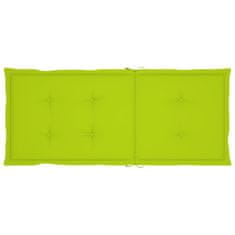 Vidaxl Blazine za vrtne stole 6 kosov svetlo zelene 120x50x3 cm blago