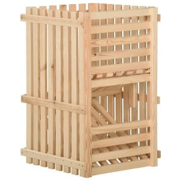 Vidaxl Škatla za krompir 50x50x80 cm trdna borovina