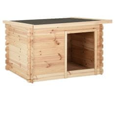 Vidaxl Pasja uta 150x150x82,6 cm trdna borovina 14 mm