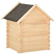 Vidaxl Pasja uta 145x70x100,6 cm trdna borovina 14 mm