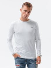 OMBRE Moška majica z dolgimi rokavi Veit bela XL