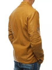 Dstreet Moška usnjena jakna Krispin khaki 3XL
