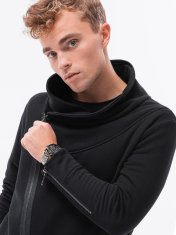 OMBRE Moška jopa s kapuco London UrbanX črna M