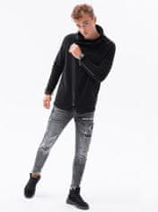 OMBRE Moška jopa s kapuco London UrbanX črna M