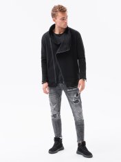 OMBRE Moška jopa s kapuco London UrbanX črna M