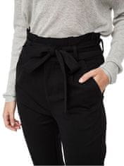 Vero Moda Ženske hlače VMEVA Loose Fit 10205932 Black (Velikost XS/32)