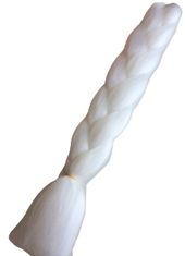 Vipbejba Lasni podaljški za pletenje kitk, #60 beli