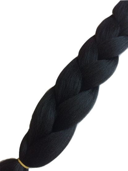 Vipbejba Lasni podaljški za pletenje kitk, #1 črni
